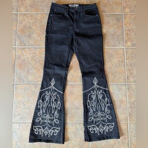 Idyllwind Boostitch Black Flare Jeans